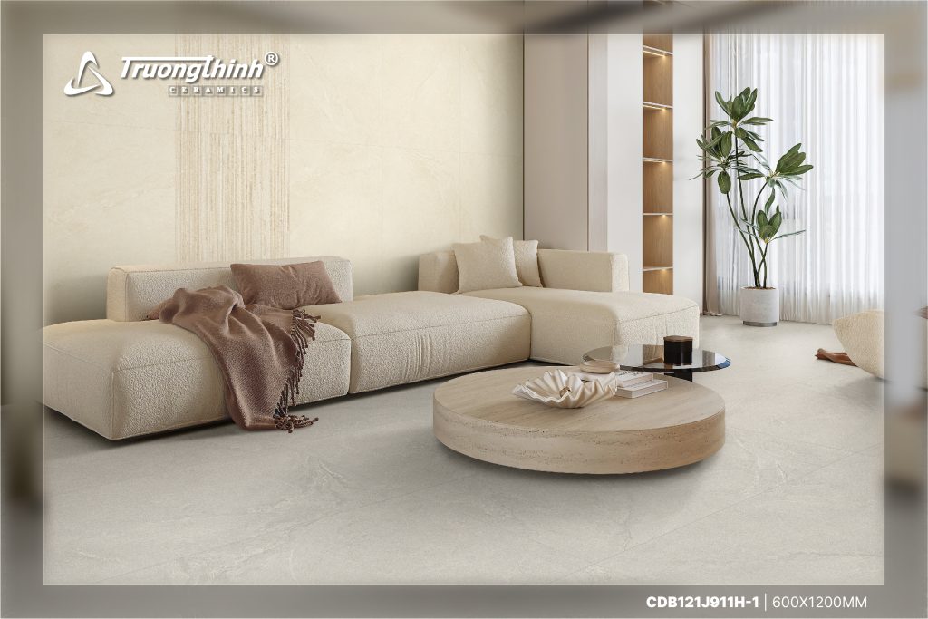 Không gian nhỏ trở nên rộng thoáng hơn nhờ phối gạch màu sáng 