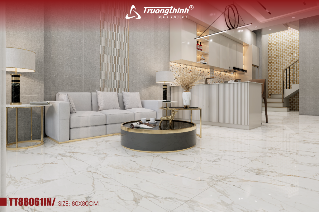 Lợi ích của gạch 80x80 khi sử dụng cho9 phòng khách