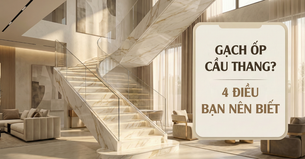 Có Nên Dùng Gạch Ốp Cầu Thang? 4 Điều Bạn Nên Biết