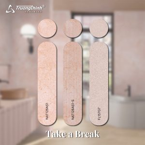 Phối màu gạch ngọt ngào và năng động