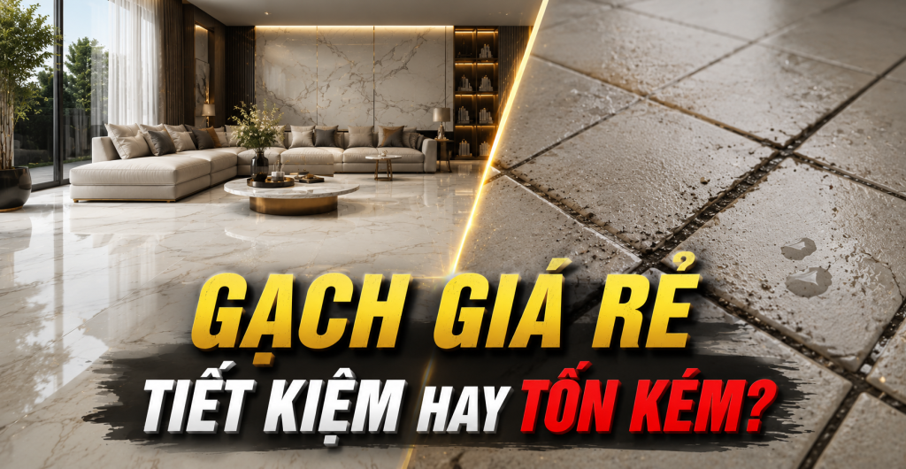 Gạch giá rẻ – lựa chọn thông minh hay “cái bẫy” chi phí 2026?
